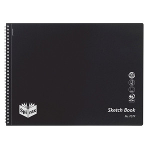 SPIRAX P579 SKETCH BOOK 272x360mm 32 Page Black