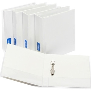 Bantex Standard Insert Ring Binder PP A4 4D Ring 25mm -White (2731-407)