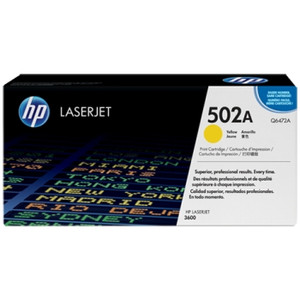 HP 502A YELLOW ORIGINAL LASERJET TONER CARTRIDGE (Q6472A) Suits LaserJet 3600