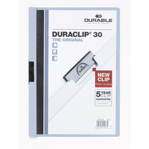 DURABLE DURACLIP 30 DOCUMENT FILE A4 30 SHEET CAP BLUE