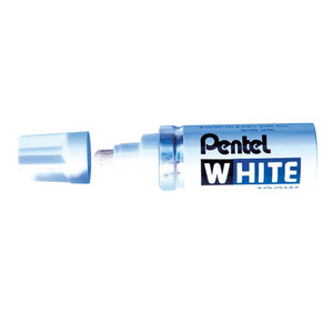 PENTEL X100W WHITE PAINT MARKERS Stubby Blister, Per Individual Marker
