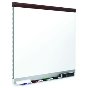 QUARTET PRESTIGE WHITEBOARD Porcelain Mahogany 895x635mm ** ETA 6/11/2026 **