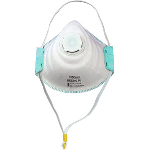 MaxiSafe Disposable Respirator Disposable P1 Respirator With Valve, Pk10
