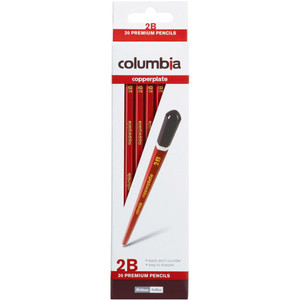 COLUMBIA COPPERPLATE PENCIL Hexagon 2B, Pk20