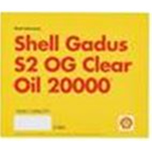SHELL GADUS S2 OG CLEAR OIL 20000 TANK STICKER