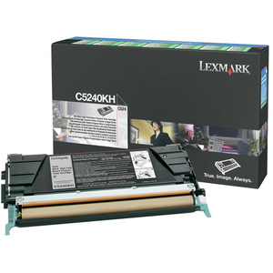 LEXMARK C5240KH ORIGINAL PREBATE BLACK TONER CART HY 8K Suits C524N/534