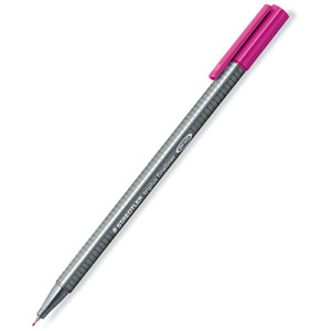 Staedtler 334 Triplus 0.3mm Fineliner - Red Violet, Box of 10