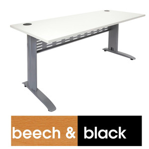 RAPID SPAN DESK W1500xH700mm Beech & Black