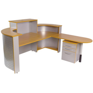 E SCAPE RECEPTION COUNTER Beech Tops W2100mm