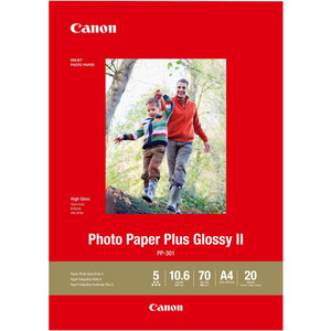 CANON PHOTO PAPER PLUS GLOSSY PP301A4 A4 20Shts 265gsm, Pk20