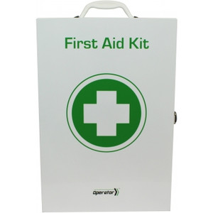 OPERATOR 5 Series Metal Tough First Aid Kit 42 x 28.5 x 13cm (Upto 50 Employees - Wall Mount Cabinet)