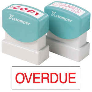XSTAMPER - 1 COLOUR - TITLES G-O 1171 Overdue Red