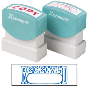 XSTAMPER - 1 COLOUR - TITLES R-Z 1203 Received/Date Blue