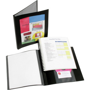 MARBIG PROFESSIONAL SERIES A4 DISPLAY BOOK WITH FRAME Black