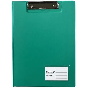 PROTEXT A4 PP CLIP FOLDER - AQUA