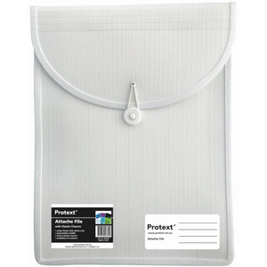 PROTEXT ATTACHE FILE WITH ELASTIC CLOSURE - WHITE