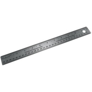 WRITER STAINLESS STEEL 30CM METAL RULER