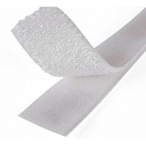 STYLUS VELCRO HOOK 25MM STRIP 25 MTR WHITE  TPS25WHTH