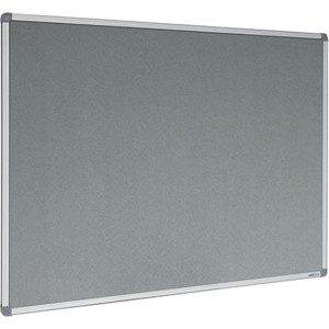 FELT PINBOARD GREY WITH ALUMINUM FRAME 600MM X 900MM