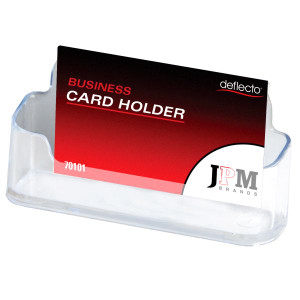 DEFLECTO BUSINESS CARD HOLDER SINGLE CLEAR