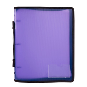 MARBIG ZIPPER BINDER 25MM 3O WITH HANDLE PURPLE