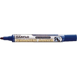 Pentel NLF50 Maxiflo Permanent Maker Bullet Point Blue, Each