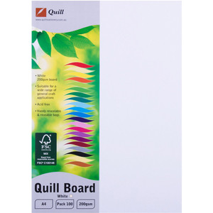 QUILL XL MULTIBOARD A4 200gsm White (100850186)