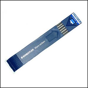 Staedtler 200 Mars Carbon Leads Pencil Refill 2mm - B, Tube of 12