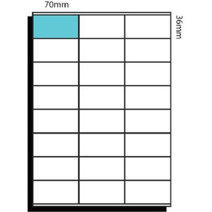 LABEL AUSTAB LASER COPIER CL24 70MM X 36MM COMPATIBLE DL24 BOX 100