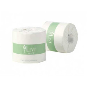 LIVI BASICS 2 PLY TOILET PAPER 400 Sheets Per Roll, 48 Rolls Per Carton - 10 Cartons (480 Rolls)