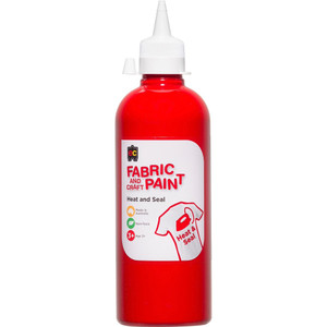 EC FABRIC AND CRAFT PAINT 500ml Red