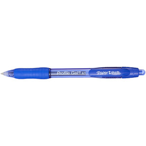 PAPERMATE GEL PEN PROFILE Retractable 0.7mm Blue Box of 12