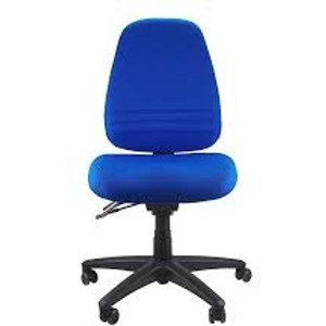ENDEAVOUR 103 FULLY ERGONOMIC CHAIR BLUE FABRIC - NO ARMS