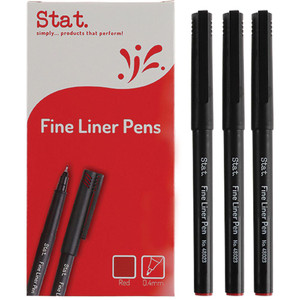 STAT FINELINER FINELINER 0.4MM Red