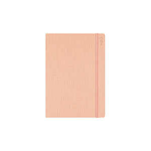 Debden Designer Diary Week To View D36 Textured Fabric Peach (Pre-Order Now for 2027) ** ETA 30/9/2026 **