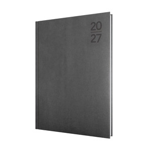 Debden Silhouette Diary Day To A Page A4 Grey (Pre-Order Now for 2027) ** ETA 30/9/2026 **