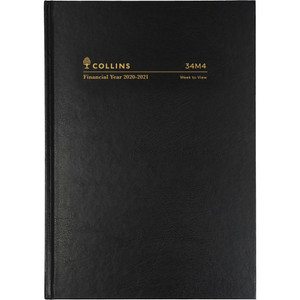 Collins Financial Year Vinyl Diary B7R Week to Opening Green (2024-2025)