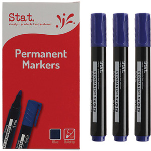 STAT PERMANENT MARKER BULLET 2.0mm Blue