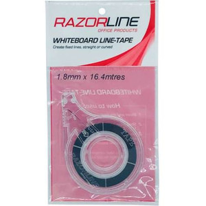 RAZORLINE WHITEBOARD GRID LINER TAPE IN DISPENSER 1.8MM X 16.4M