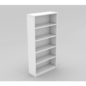 OM BOOKCASE (W) 900 x (D) 320 x (H) 1800mm White