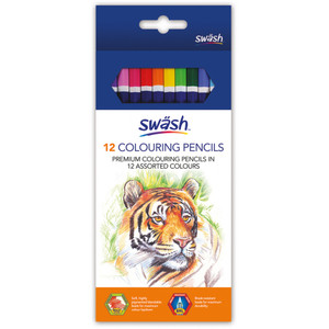 PREMIER TRIANGULAR COLOURED PENCILS PACK OF 12 18805371