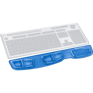 FELLOWES KEYBOARD PALM SUPPORT GEL CLEAR BLUE