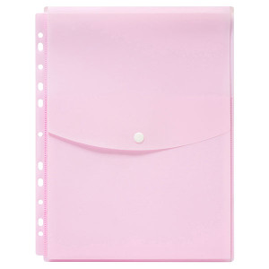 MARBIG BINDER WALLET A4 TOP OPEN PASTEL PINK