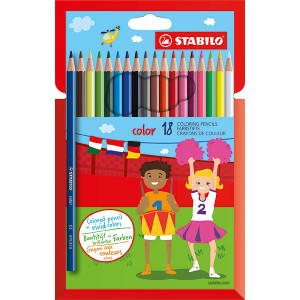 STABILO COLOUR COLOURED PENCILS WALLET 18