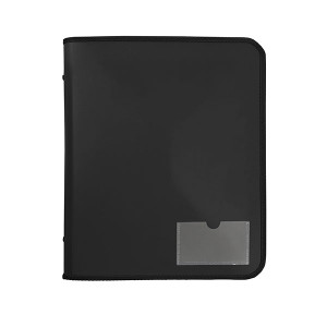 MARBIG ZIPPER BINDER W/ TECH CASE 25MM 2D BLACK