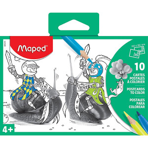 MAPED POSTCARDS TO COLOUR PACK 10 *** While Stocks Last ***