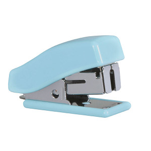 MARBIG MINI STAPLER W/STAPLES PASTEL BLUE