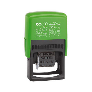 COLOP GREEN LINE WORD STAMP S220/WB 4MM BLACK