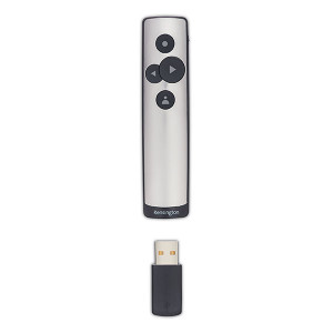 KENSINGTON POWERPOINTER WIRELESS PRESENTATION REMOTE BLACK/SILVER