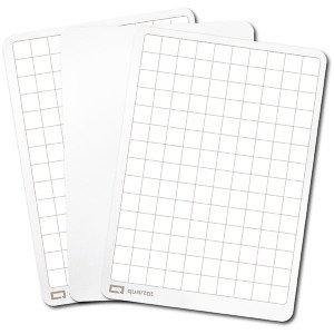 QUARTET FLEX WHITEBOARD DOUBLE-SIDED PLAIN/GRID PK30